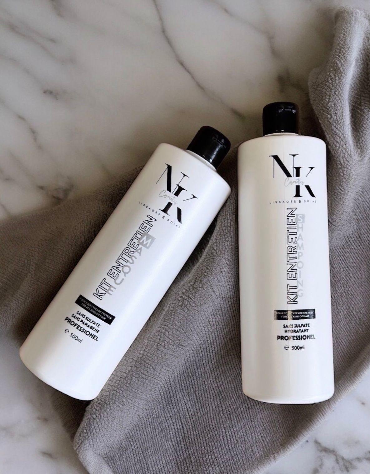 Kit Entretien Sans Sulfate à la Kératine – 2 × 500 ml