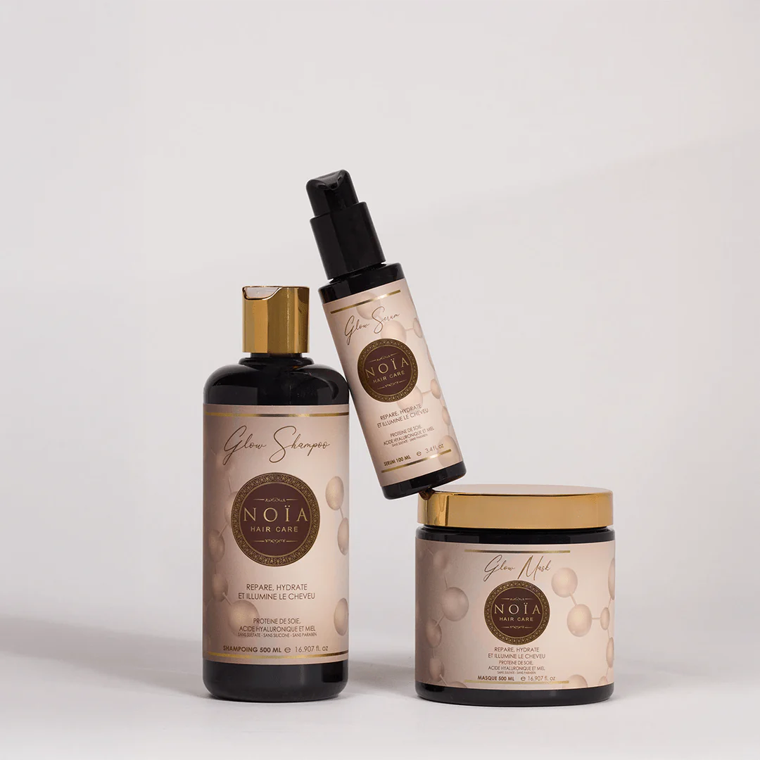 Coffret Cadeau Trio Glow à la Protéine de Soie, Acide Hyaluronique & Miel